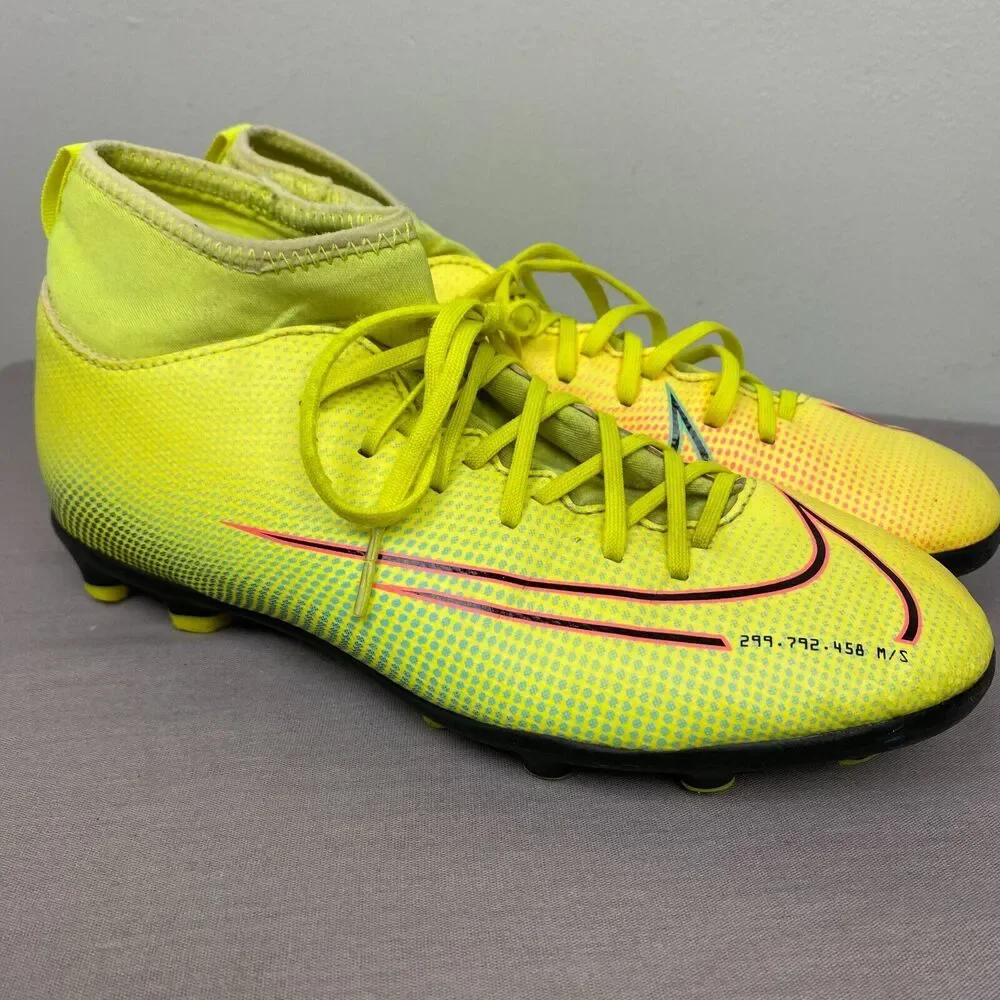 Nike Shoes Youth 4.5Y Yellow Lace Soccer Mercurial Superfly 7‎ BQ5418-703 Cleats